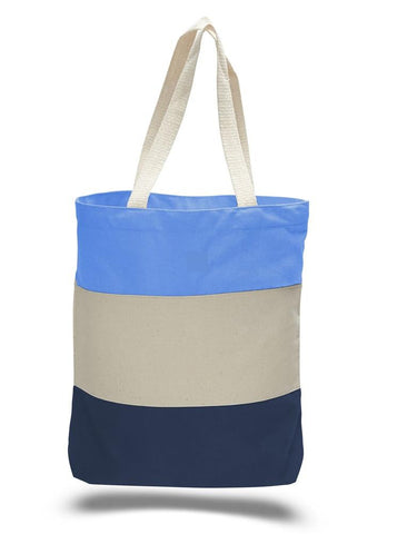 Wholesale Heavy Canvas Tote Bags Tri-Color