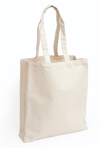 Affordable Canvas Tote Bag / Book Bag with Gusset - TF220