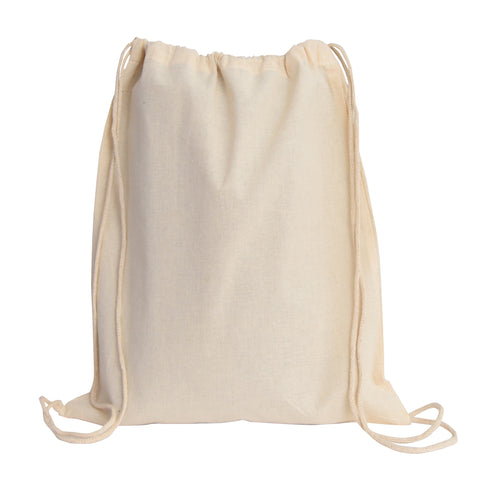 Economical Sport Cotton Drawstring Bag Cinch Packs - BPK18